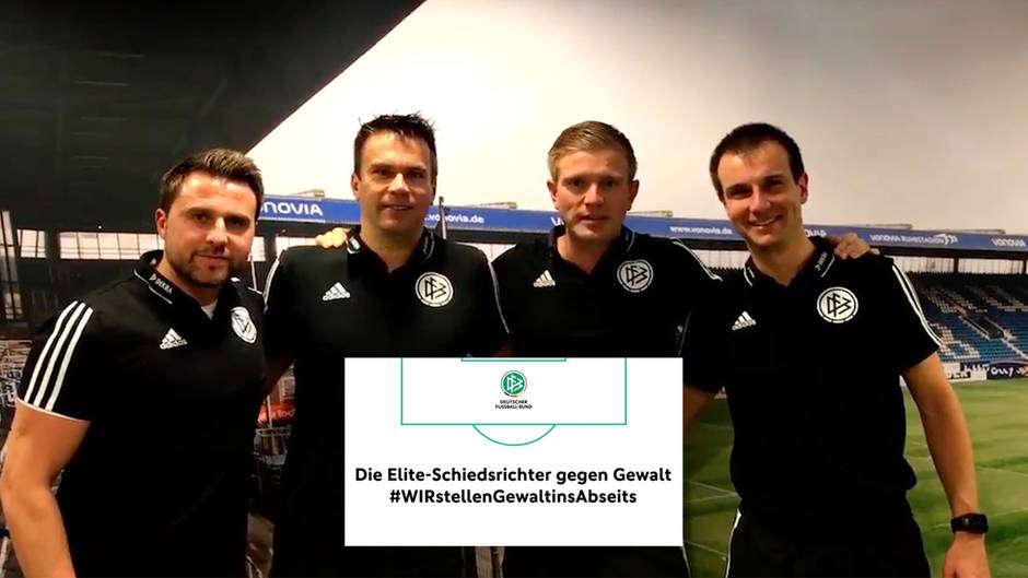 DFB-Aktion: Nach Angriffen: Spitzen-Schiedsrichter stärken Kollegen im Amateurfußball den Rücken