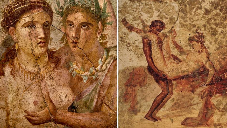 In Pompeji haben sich zahlreiche erotische Darstellungen aus der Antike erhalten.