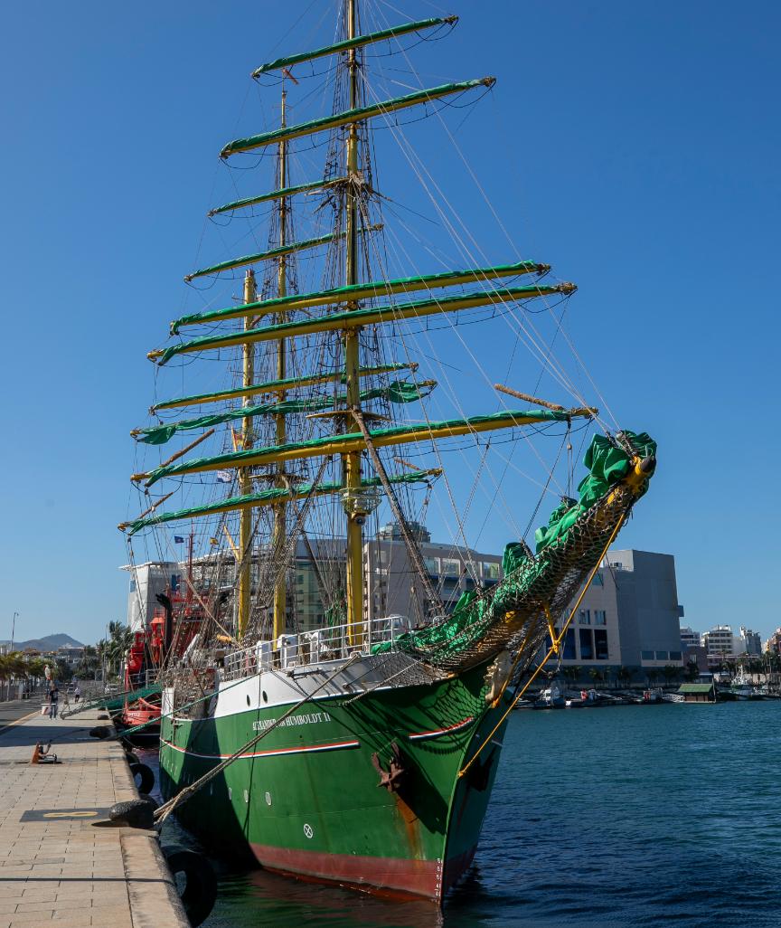 Die „Alexander von Humboldt II“ – kurz „Alex 2“ – im Hafen von Las Palmas