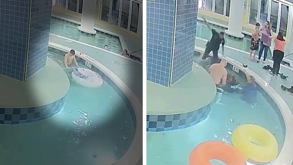 Horror im Schwimmbad: Abflussrohr saugt Kind unter Wasser - Retter kämpfen neun Minuten um sein Leben