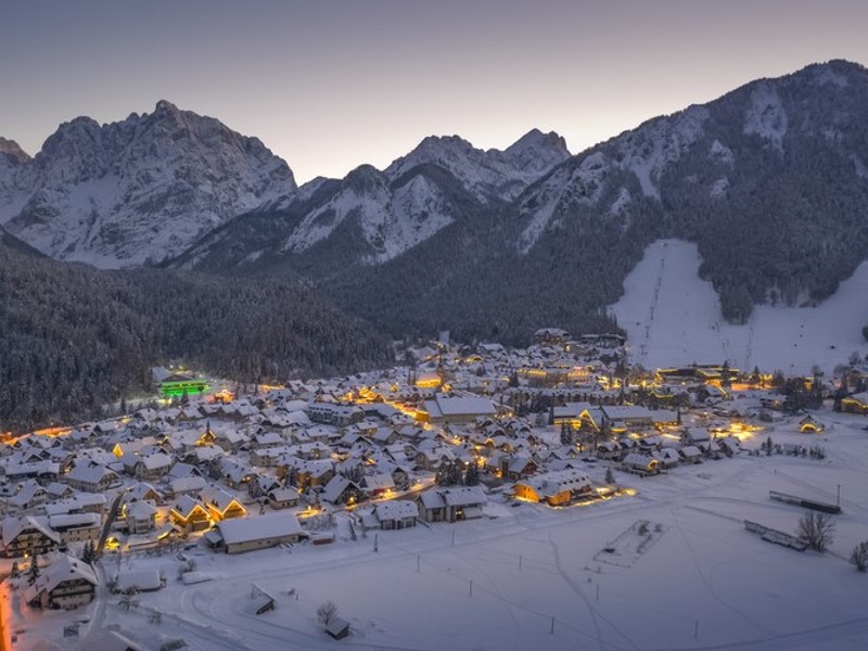 Skipisten in Kranjska Gora